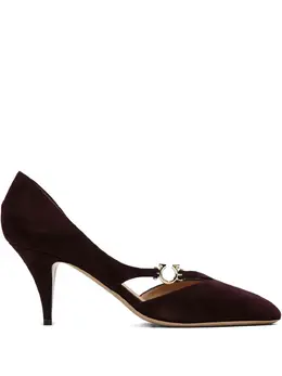 Ferragamo: Красные туфли  Gancini