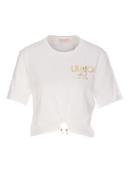 LIU JO: Белая футболка 