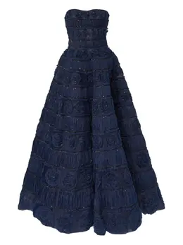 Carolina Herrera: Синее платье 