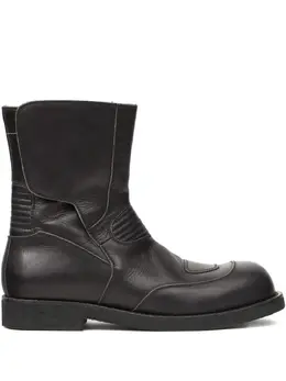 MM6 Maison Margiela: Чёрные ботинки 