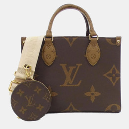 Louis Vuitton: Коричневая сумка-шоппер 