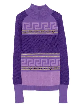 Versace Pre-Owned: Фиолетовый свитер 