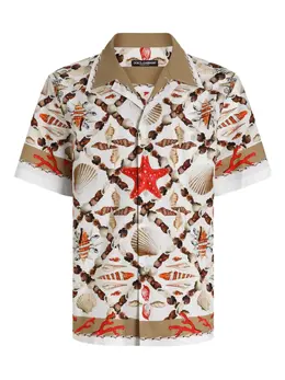 Dolce & Gabbana: Рубашка с принтом 