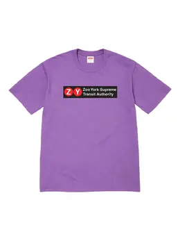 Supreme: Фиолетовая футболка 