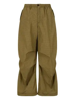 Marni: Зелёные брюки 