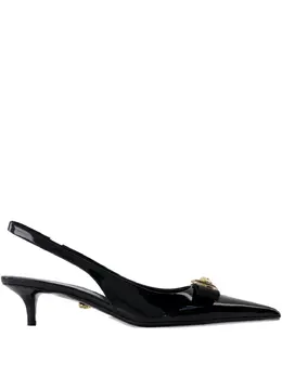 Versace: Чёрные туфли  Gianni