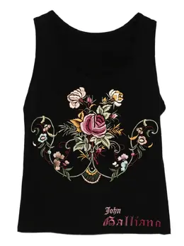 John Galliano Pre-Owned: Майка с растительным принтом 