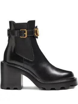 Valentino Garavani: Чёрные ботинки 