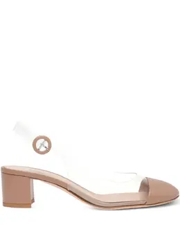 Gianvito Rossi: Бежевые туфли 