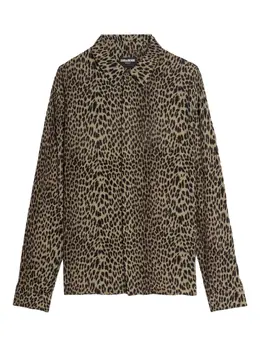 Zadig&Voltaire: Рубашка с леопардовым принтом 