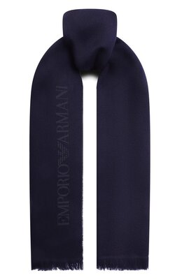 Emporio Armani: Синий шарф 