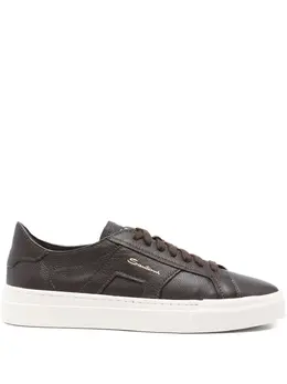 Santoni: Коричневые кроссовки 