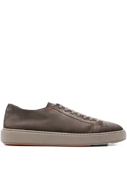 Santoni: Бежевые кроссовки 