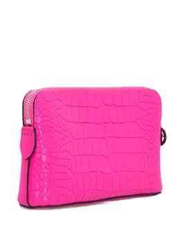 Longchamp: Розовый клатч 