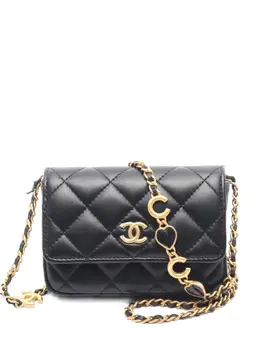 CHANEL Pre-Owned: Чёрный кошелёк 