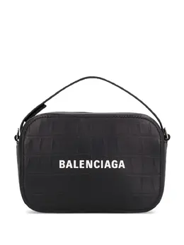 Balenciaga: Чёрная сумка  Everyday XS