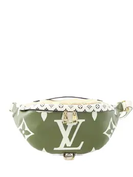 Louis Vuitton Pre-Owned: Поясная сумка цвета хаки 