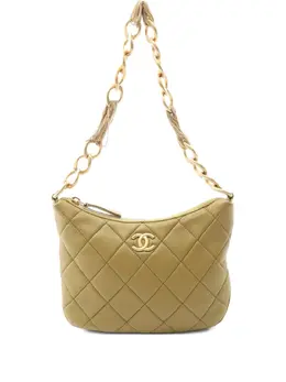 CHANEL Pre-Owned: Сумка цвета хаки 
