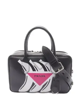 Prada Pre-Owned: Сумка с принтом 
