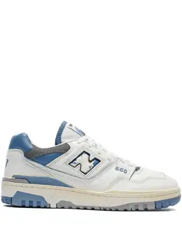 New Balance: Голубые кроссовки  550