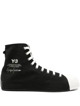 Y-3: Чёрные кроссовки 