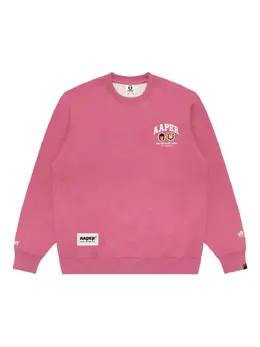 AAPE BY *A BATHING APE®: Розовый свитшот 