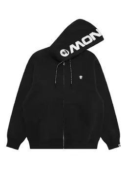 AAPE BY *A BATHING APE®: Чёрная толстовка 