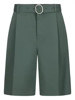 Jil Sander: Зелёные шорты 