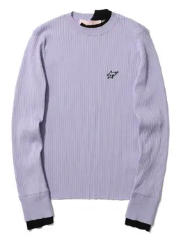 BAPY BY *A BATHING APE®: Фиолетовый свитер 