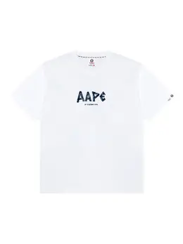 AAPE BY *A BATHING APE®: Белая футболка 
