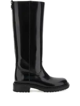 Casadei: Чёрные ботинки 