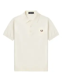 Fred Perry: Белое поло  Laurel Wreath