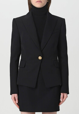 Balmain: Чёрный жакет 