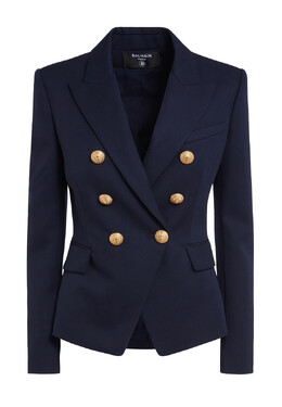 Balmain: Синий жакет 
