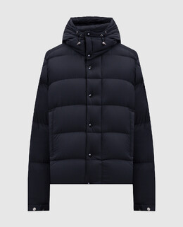Moncler: Чёрный пуховик 