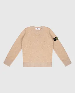 Stone Island: Бежевый свитер 
