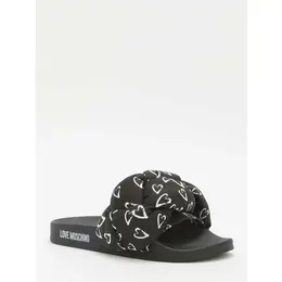 LOVE MOSCHINO: Чёрные шлёпанцы 