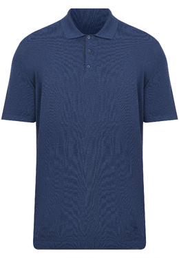CORNELIANI: Синее поло 