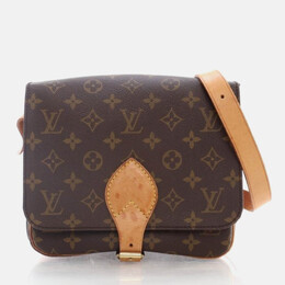 Louis Vuitton: Коричневая сумка через плечо 