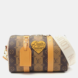 Louis Vuitton: Сумка  Keepall в полоску