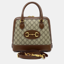 Gucci: Бежевая сумка на руку  1955 Horsebit
