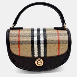 Burberry: Коричневая сумка через плечо 