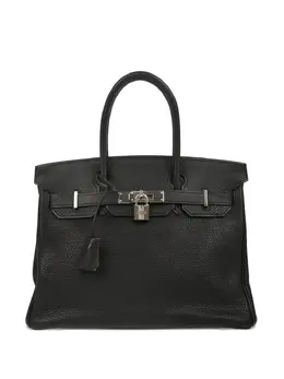 Hermès Pre-Owned: Чёрная сумка-шоппер 