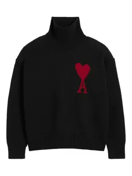 AMI Paris: Чёрный свитер  Ami de Cœur