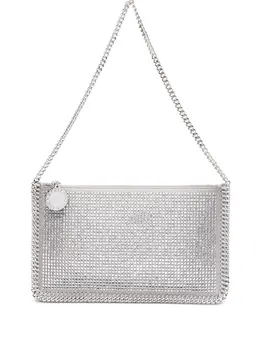Stella McCartney: Серебристая сумка  Falabella