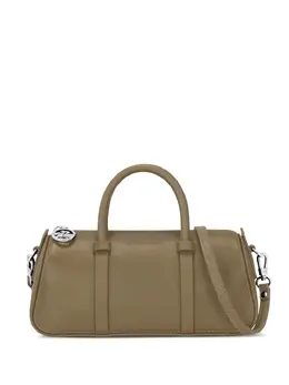 Longchamp: Зелёная сумка-шоппер 