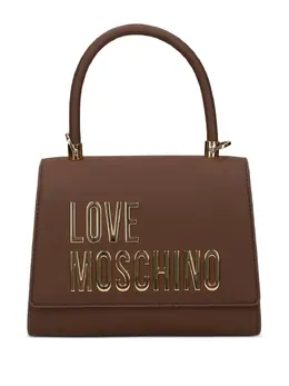 Love Moschino: Коричневая сумка-шоппер 