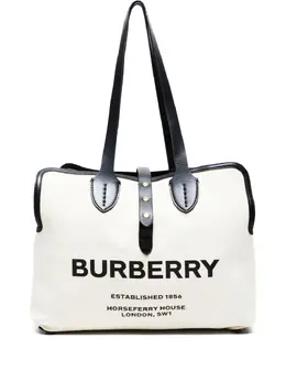 Burberry Pre-Owned: Сумка-шоппер с принтом 
