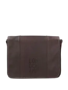 Longchamp: Коричневая сумка через плечо 