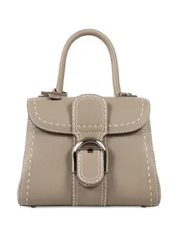 Delvaux: Бежевая сумка-шоппер 